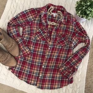 Plaid Button-down